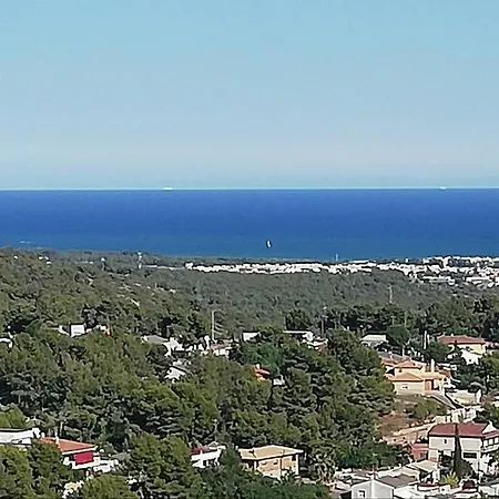 Mas Del Vent- Barbacoa, Jardin, Piscina Privada Y Vistas A Mar Feriehus Cunit